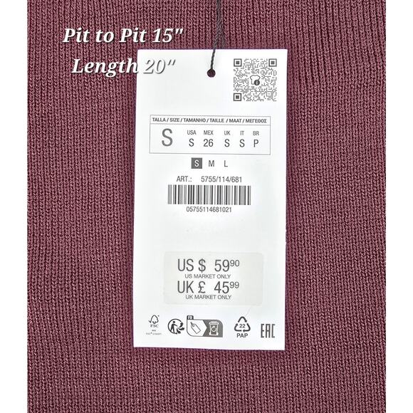 Zara Embellished Knit Tank with Rhinestone Scoop Neckline - Picture 6 of 7